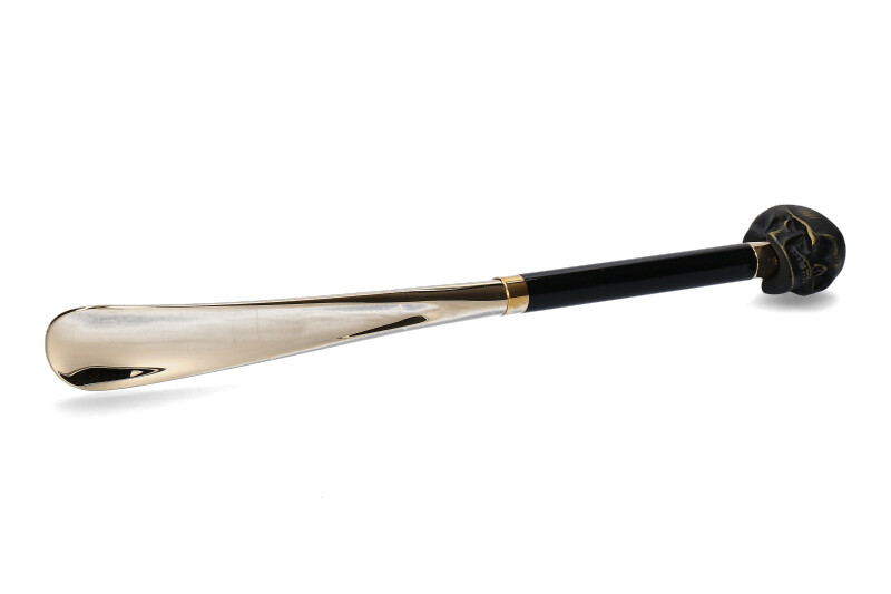 Utile4 Schuhanzieher SKULL MATT BLACK GOLD