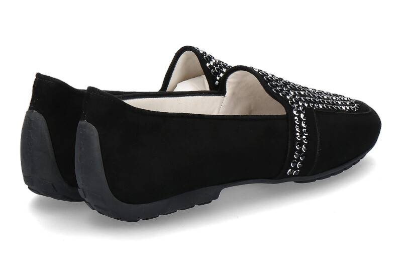 Mania Slipper CAMOSICO NERO SWAROVSKI (39½)