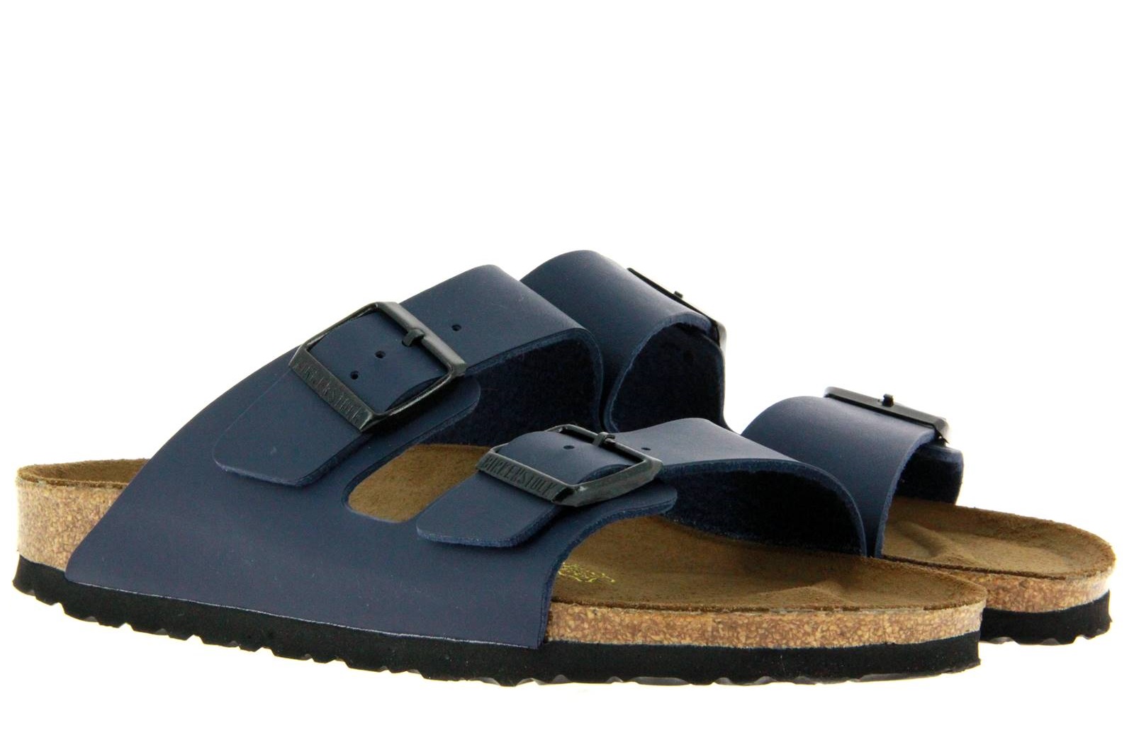 Birkenstock Pantolette ARIZONA SCHMAL BIRKO-FLOR BLAU (36)