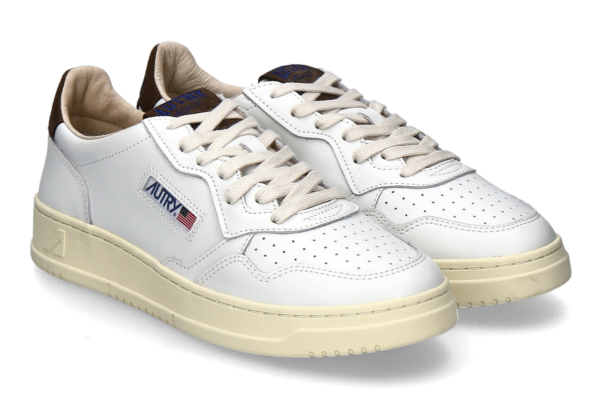 Autry Herren- Sneaker MEDALIST LOW HJ03- weiß/ braun