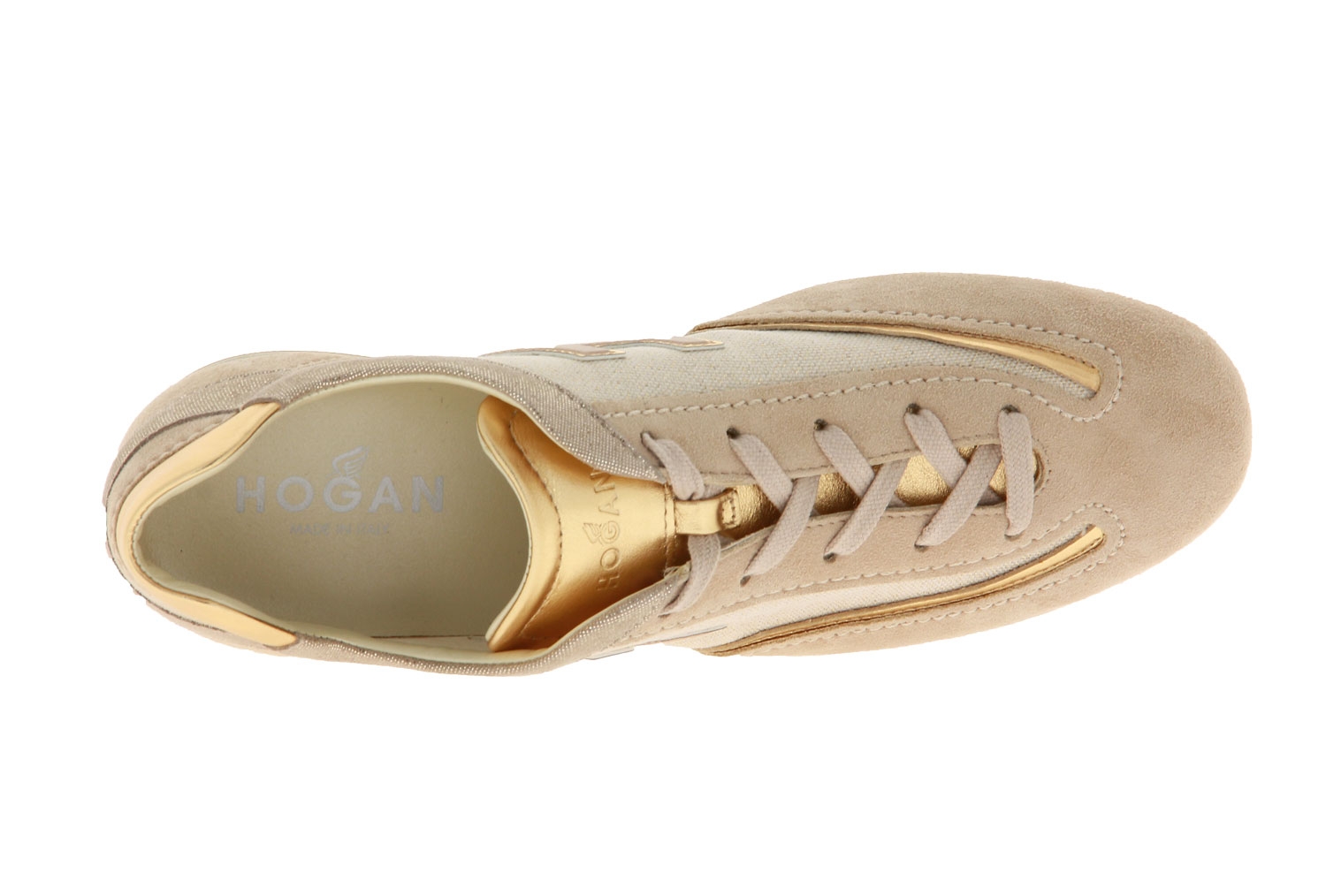 Hogan Sneaker OLYMPIA H FLOCK BEIGE GOLD (41½)