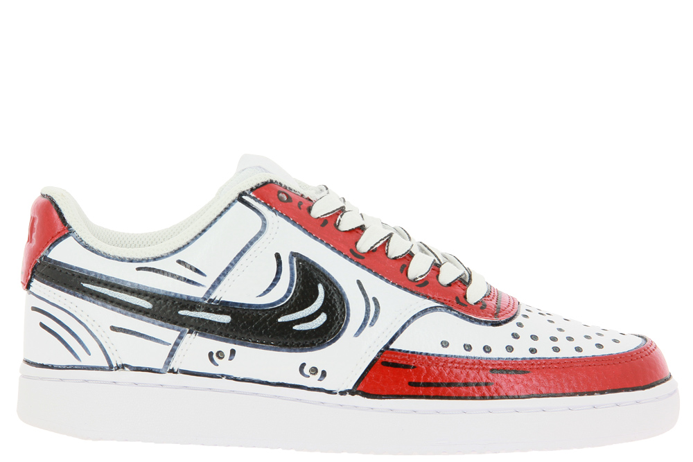 Nike by BallodaSola Sneaker COURT VISION LOW RED CARTOONS