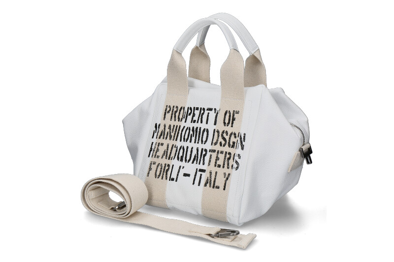 Manikomio Design Tasche ICON 24 LEATHER- weiss