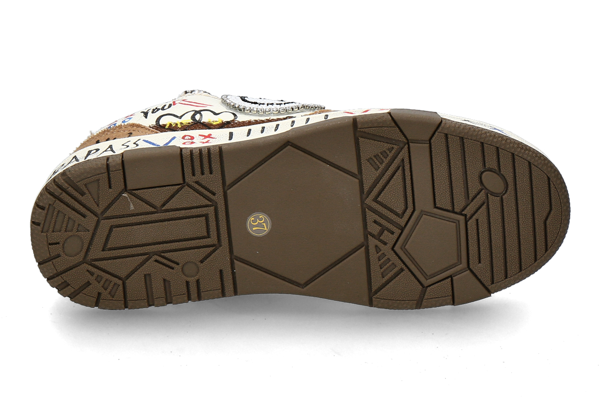 Nan-Ku Couture Sneaker SKATER SMILEY- brown_232300085_5 Nan-Ku Couture Sneaker SKATER SMILEY- brown_232300085_5