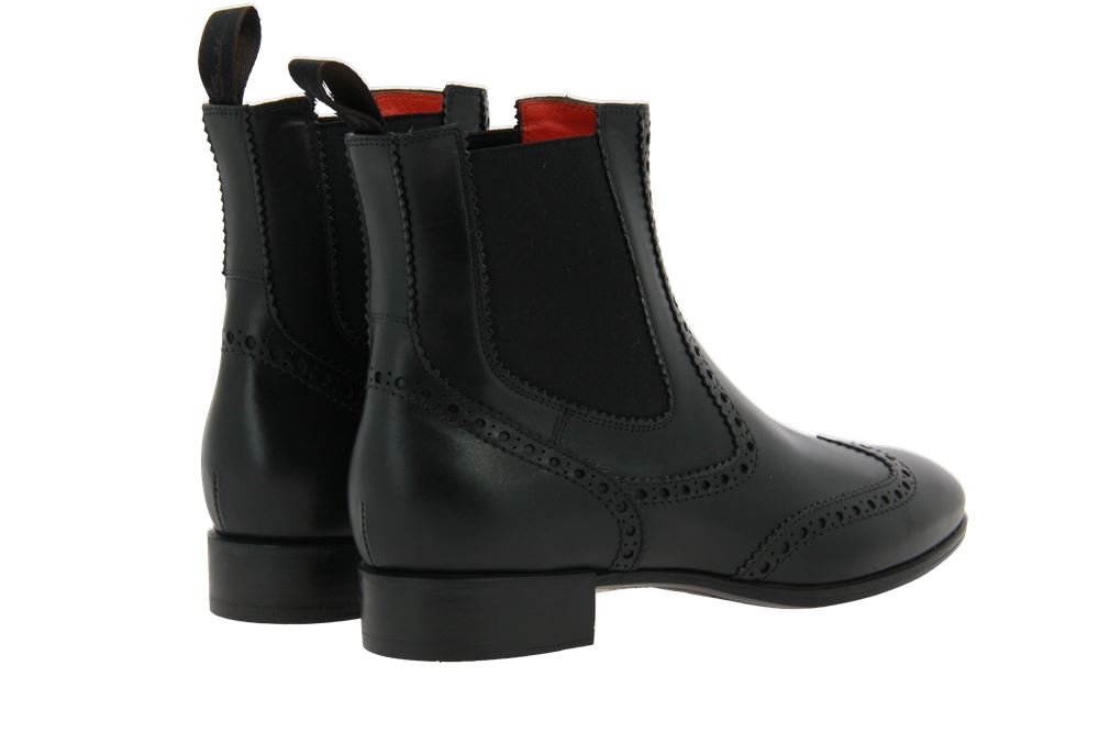 Santoni Chelsea Boots LEDER SCHWARZ (37 )