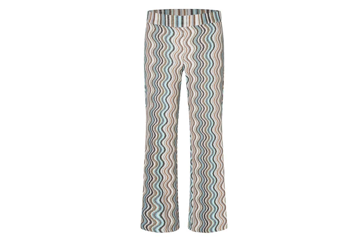 Cambio Straight-Leg Stoffhose FAITH- fancy aqua/ coffe/ cream
