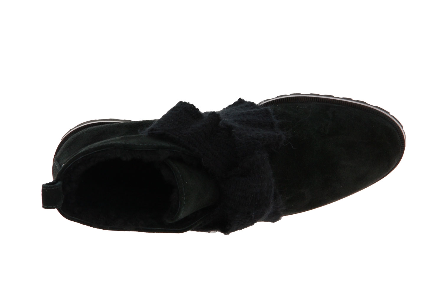 Unützer Stiefelette gefüttert VELOUR NERO (39)