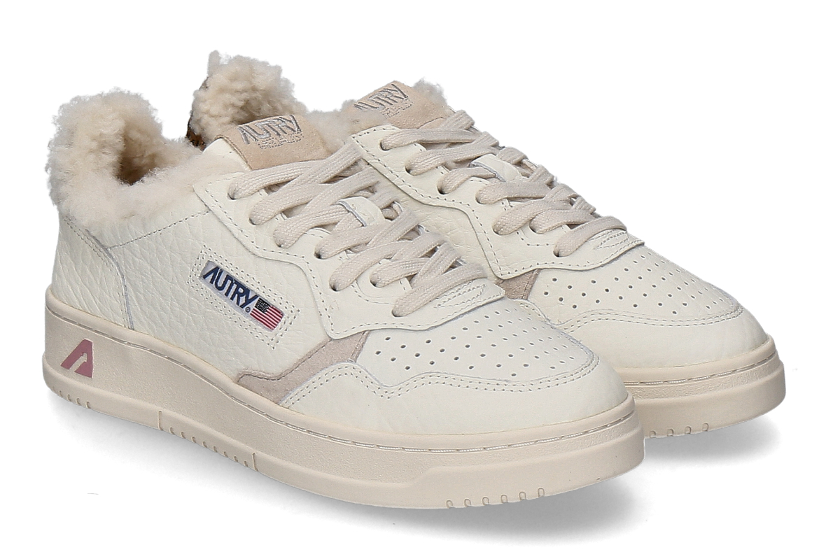 Autry Damen- Sneaker gefüttert ELEPHANT SHEARLING NZ01- white/ weiss