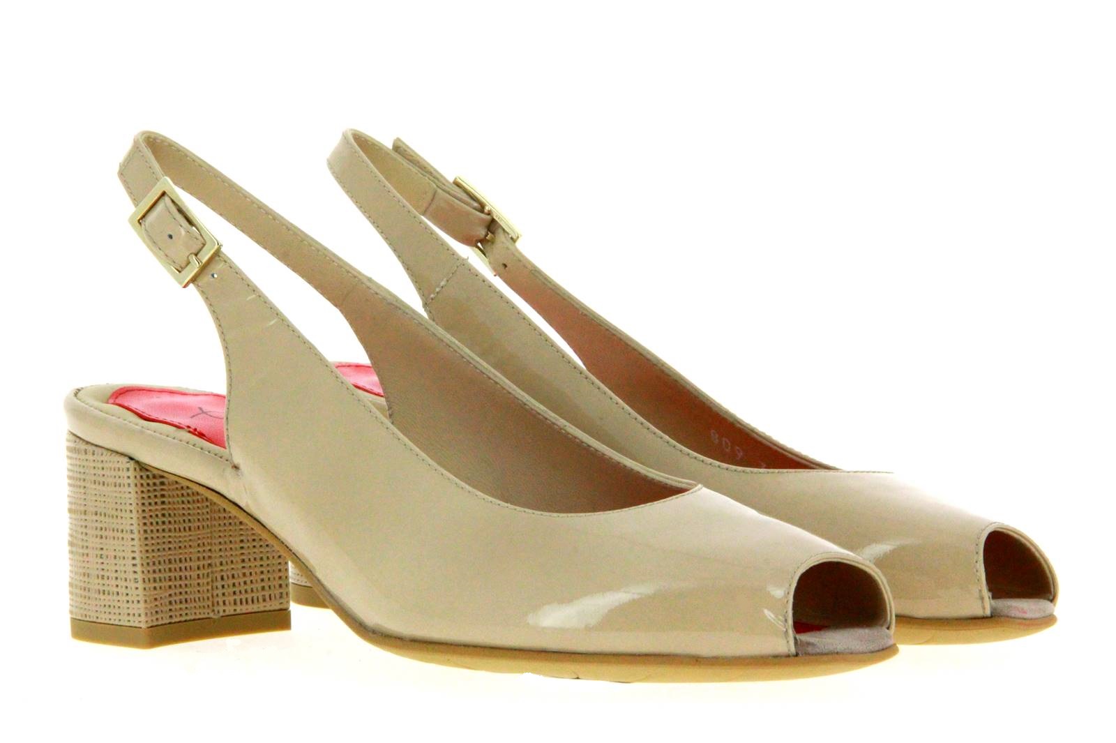 Pas de Rouge Peeptoe TULLIA LACK BEIGE  (40½)