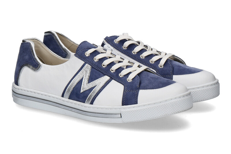 Mania Sneaker JILL NAPPA BIANCO BLU
