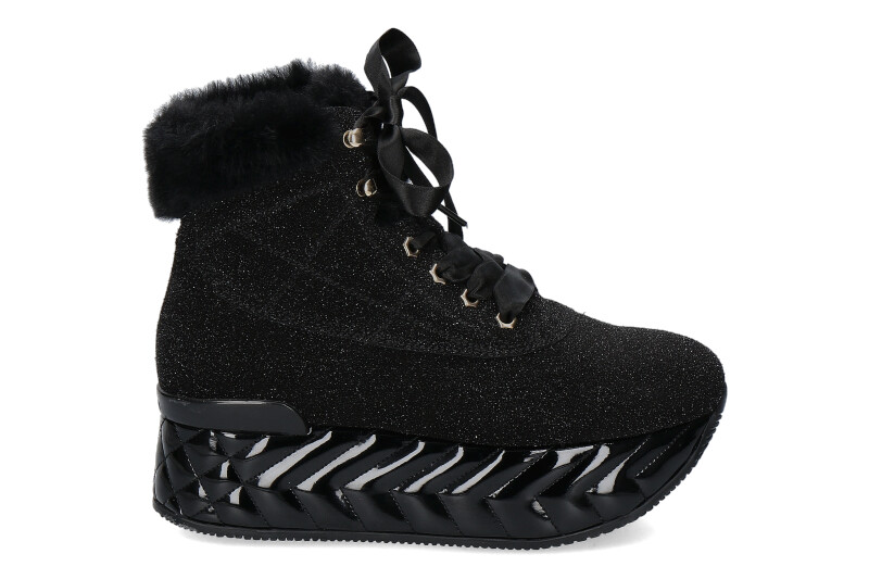 Hogan Schnürstiefelette MAXMATELASSE MID CUT NERO (38½) Hogan Schnürstiefelette MAXMATELASSE MID CUT NERO (38½)