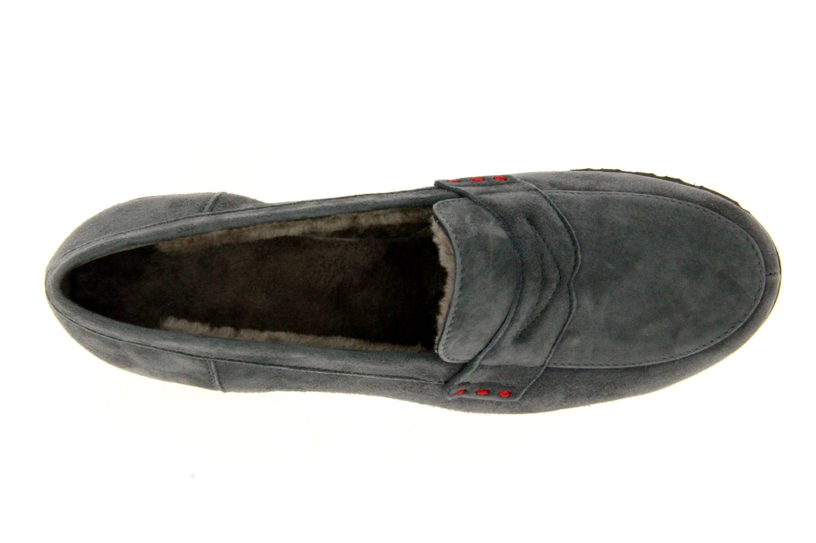 Pas de rouge Slipper gefüttert MARTA CAMOSCIO ASH (40)