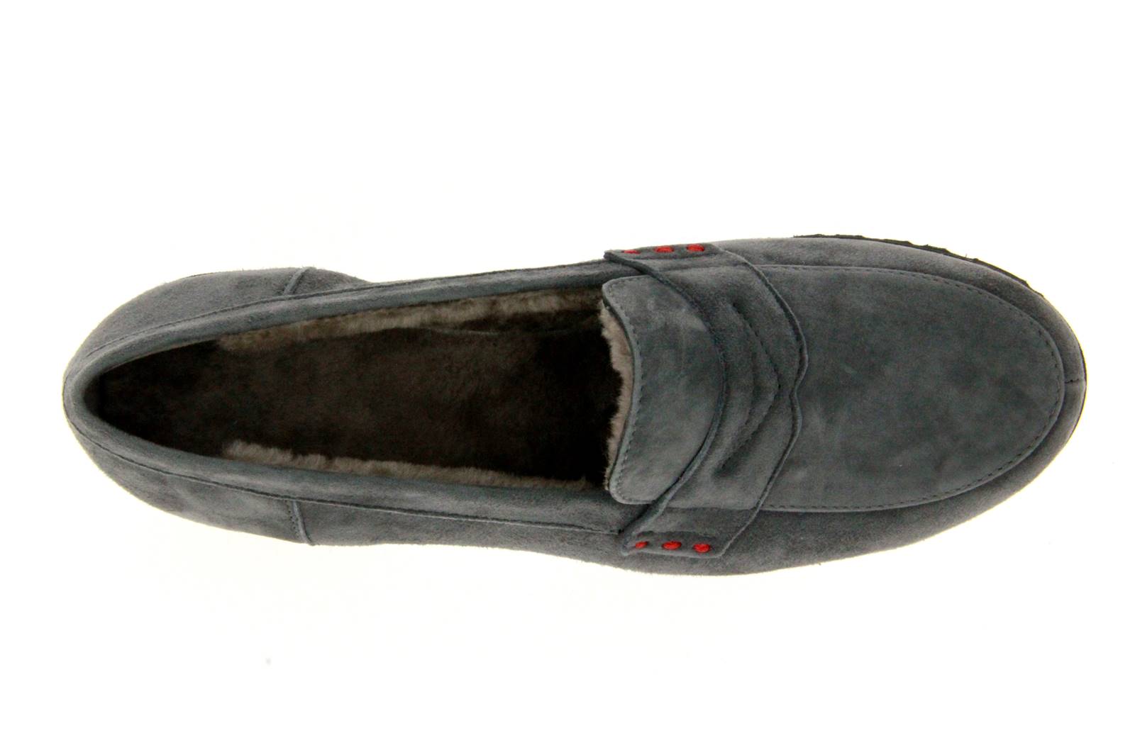 Pas de rouge Slipper gefüttert MARTA CAMOSCIO ASH (39½)