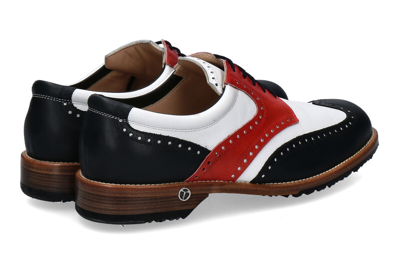 Tee Golf Shoes Golfschuh TOMMY VARIO BLU BIANCO ROSSO (47)