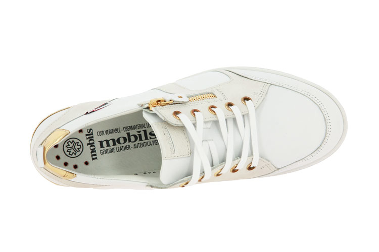 Mephisto Keilsneaker TRUDIE WHITE SILK MAGIC ORO (38½)