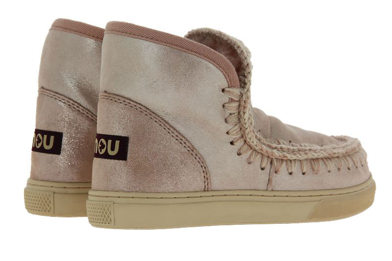 mou Boots ESKIMO SNEAKER MICROGLITTER ROSE BEIGE (38)