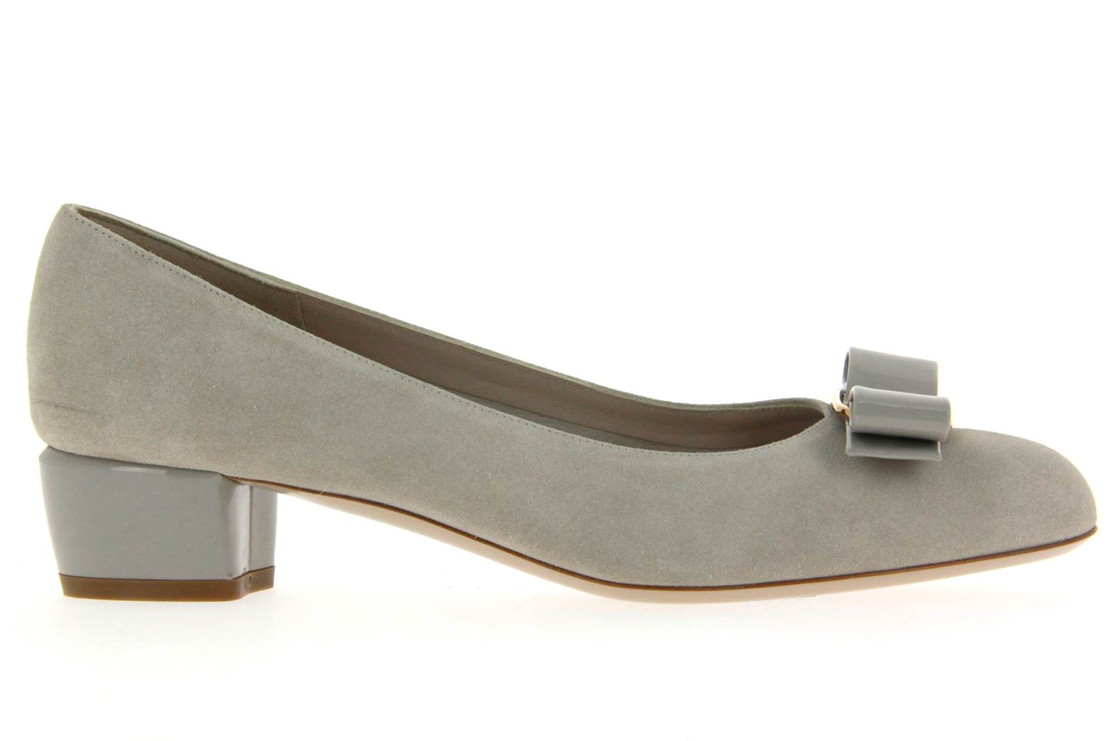 Salvatore Ferragamo Pumps VARA BEIGE SUEDE CALF (41½)