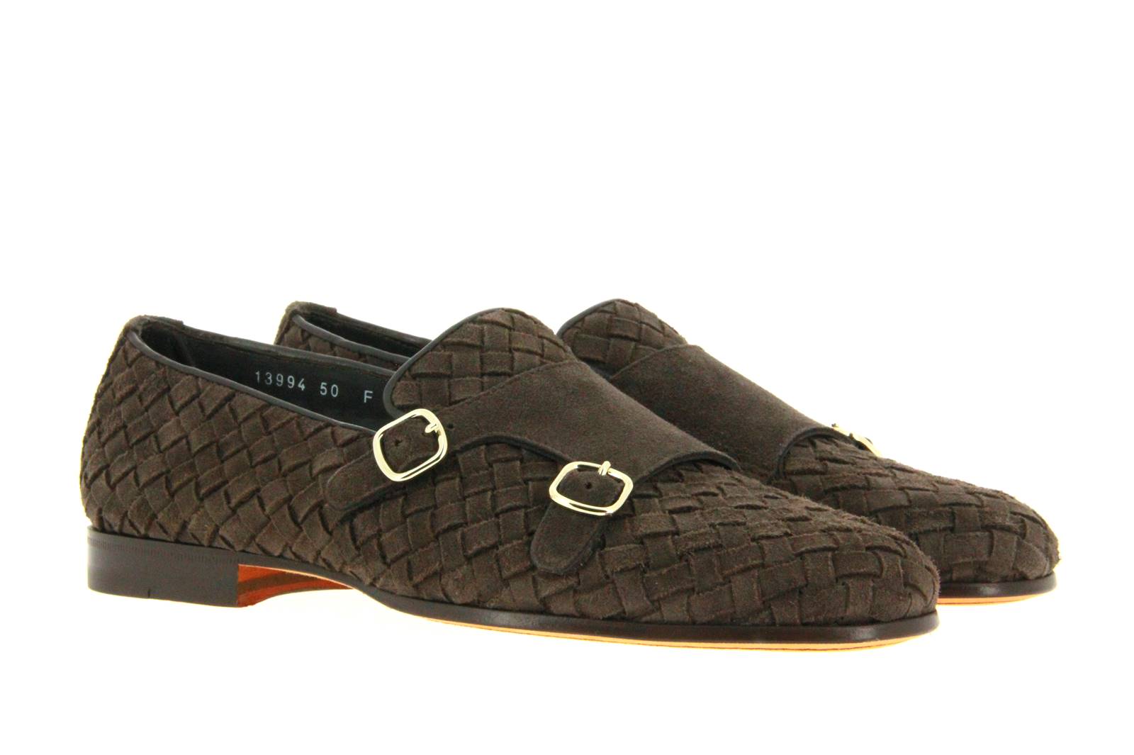 Santoni Monk CAMOSCIO BROWN (42)