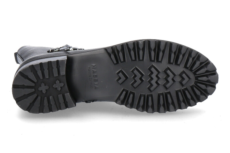 Hassia Stiefelette AMSTERDAM H-WEITE FOULARDCALF BLACK (38½) Hassia Stiefelette AMSTERDAM H-WEITE FOULARDCALF BLACK (38½)