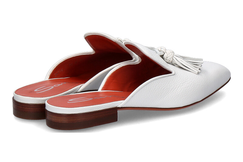 Santoni Pantolette CALF BIANCO (36) Santoni Pantolette CALF BIANCO (36)