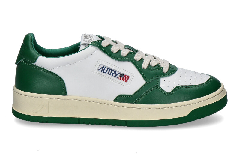 Autry Herren- Sneaker 01 LOW MEDALIST WB03- white/green