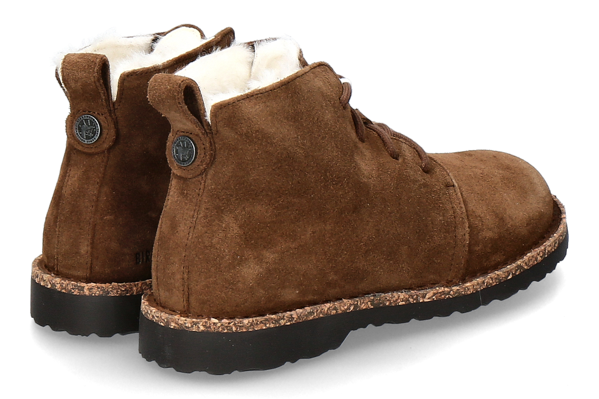 Birkenstock Damen- Schnürbootie gefüttert UPPSALA SCHMAL SHEARLING- dark tea_232300129_2