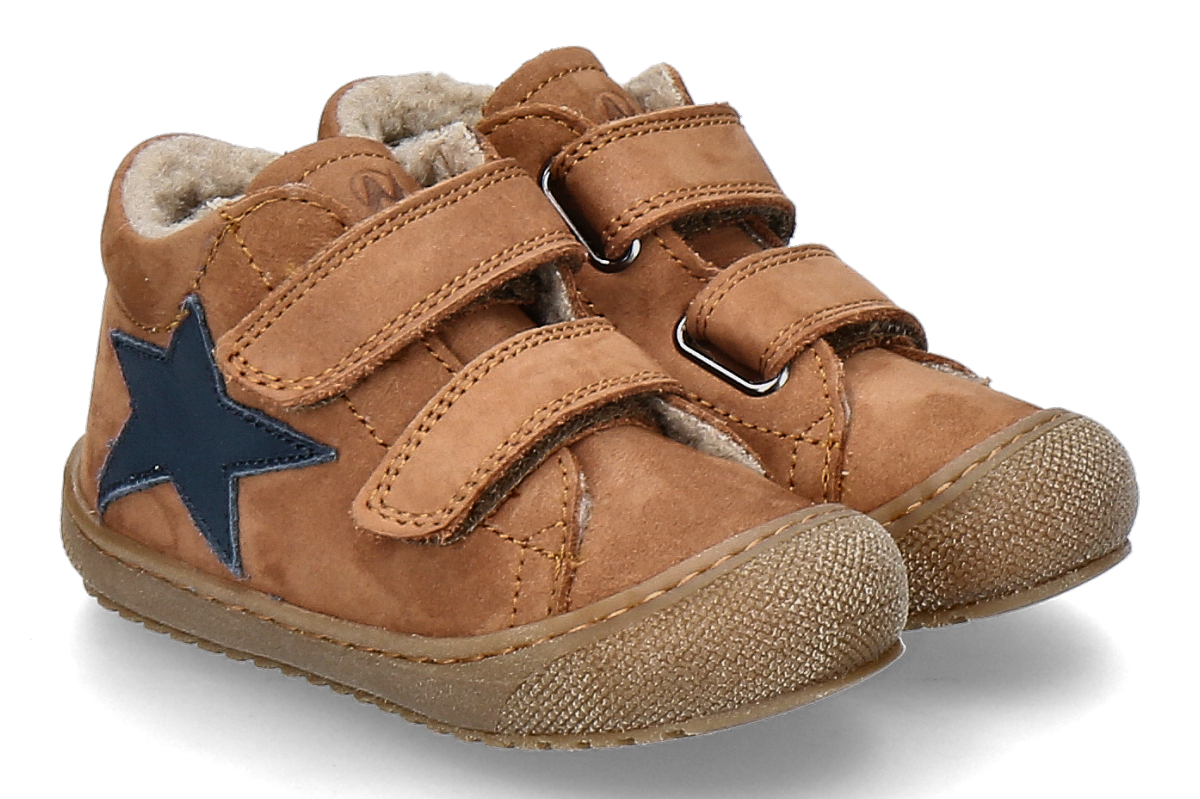 Naturino Jungen- Lauflernschuh KOLDE NUBUK- mittelbraun