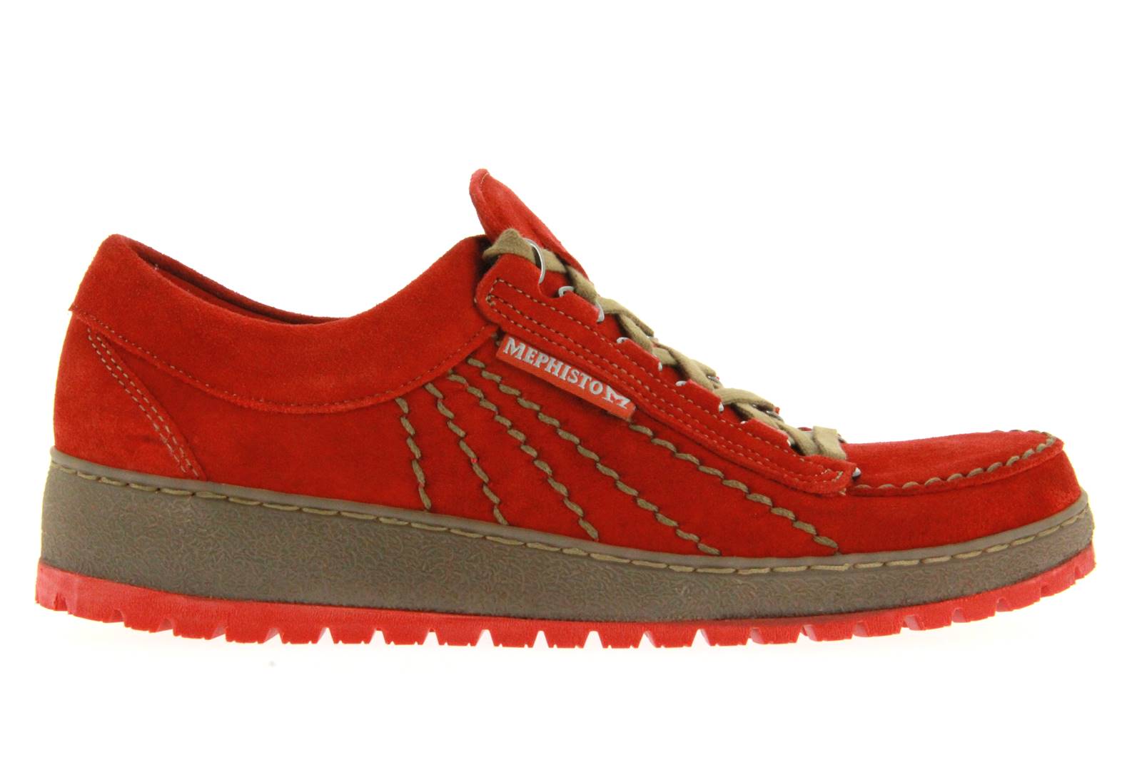 Mephisto Schnürschuh RAINBOW BURNT ORANGE VELOUR RED (43)