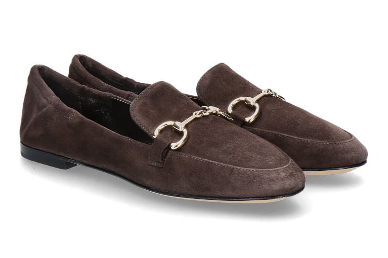 Pomme d'Or Loafer GIORGIA CAMOSCIO- coffee/dunkelbraun