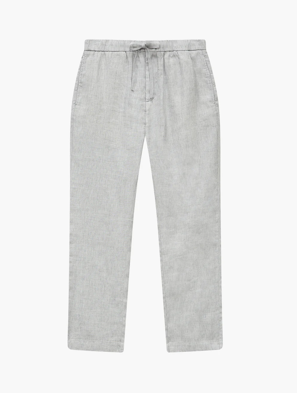 Frescobol Carioca Herren- Hose OSCAR CHINO LEINEN- light melange grey/grau