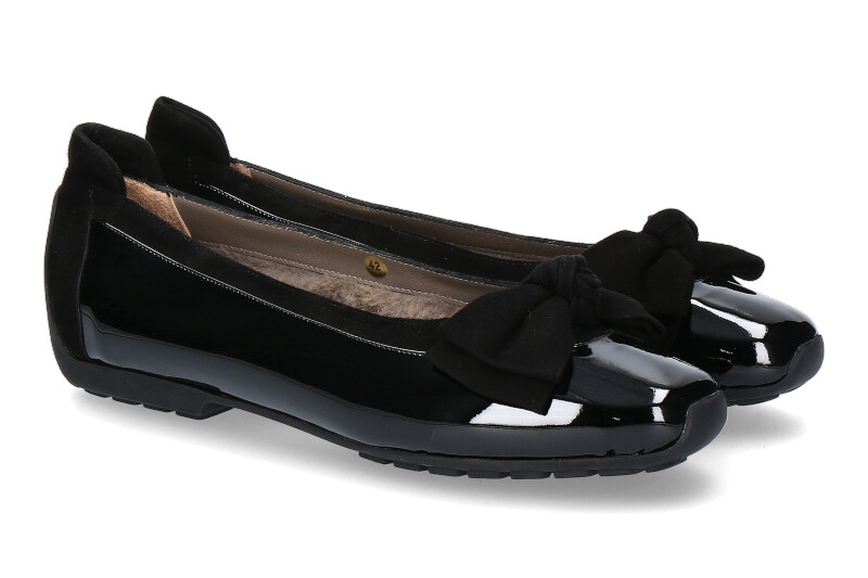 Mania Ballerina gefüttert PIUMA NERO CAMOSCIO NERO MONTONE (39½) Mania Ballerina gefüttert PIUMA NERO CAMOSCIO NERO MONTONE (39½)