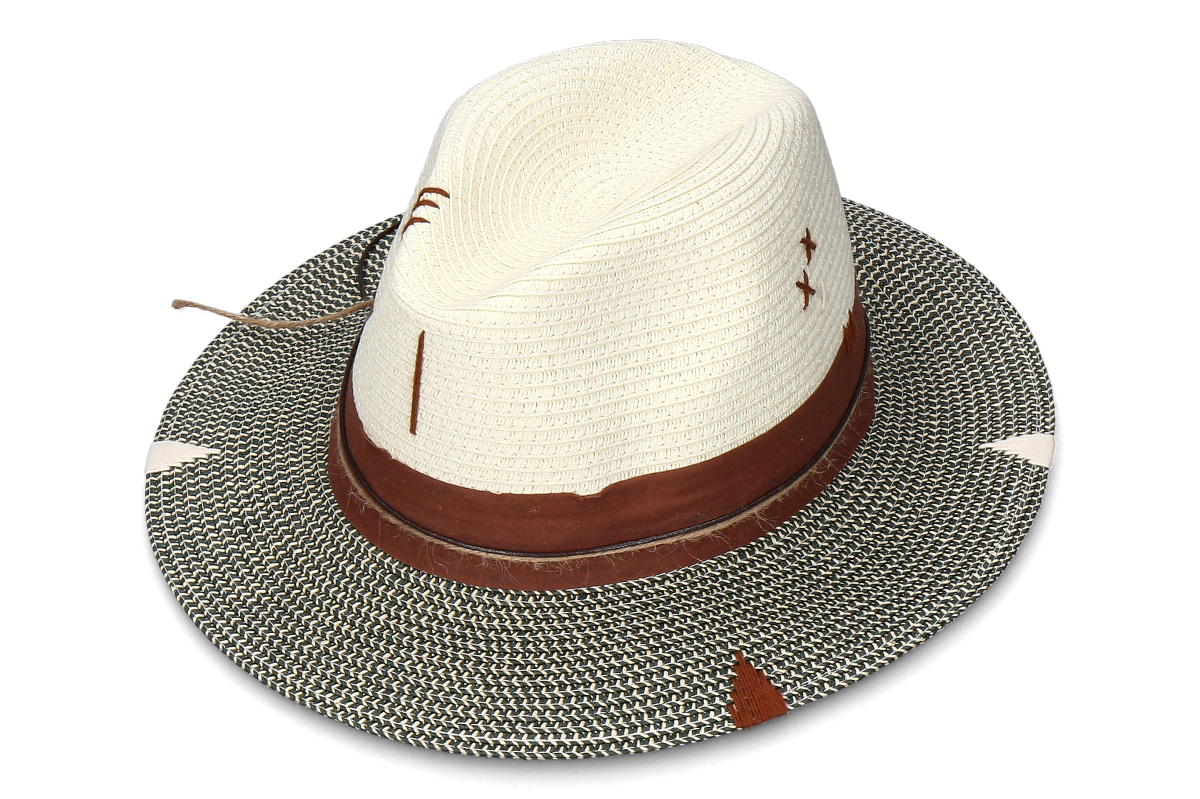 The Hat Gang Strohhut IBIZA- verde- beige/ grün