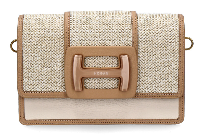 Hogan Umhängetasche TRACOLLA RETT RAFIA BEIGE Hogan Umhängetasche TRACOLLA RETT RAFIA BEIGE