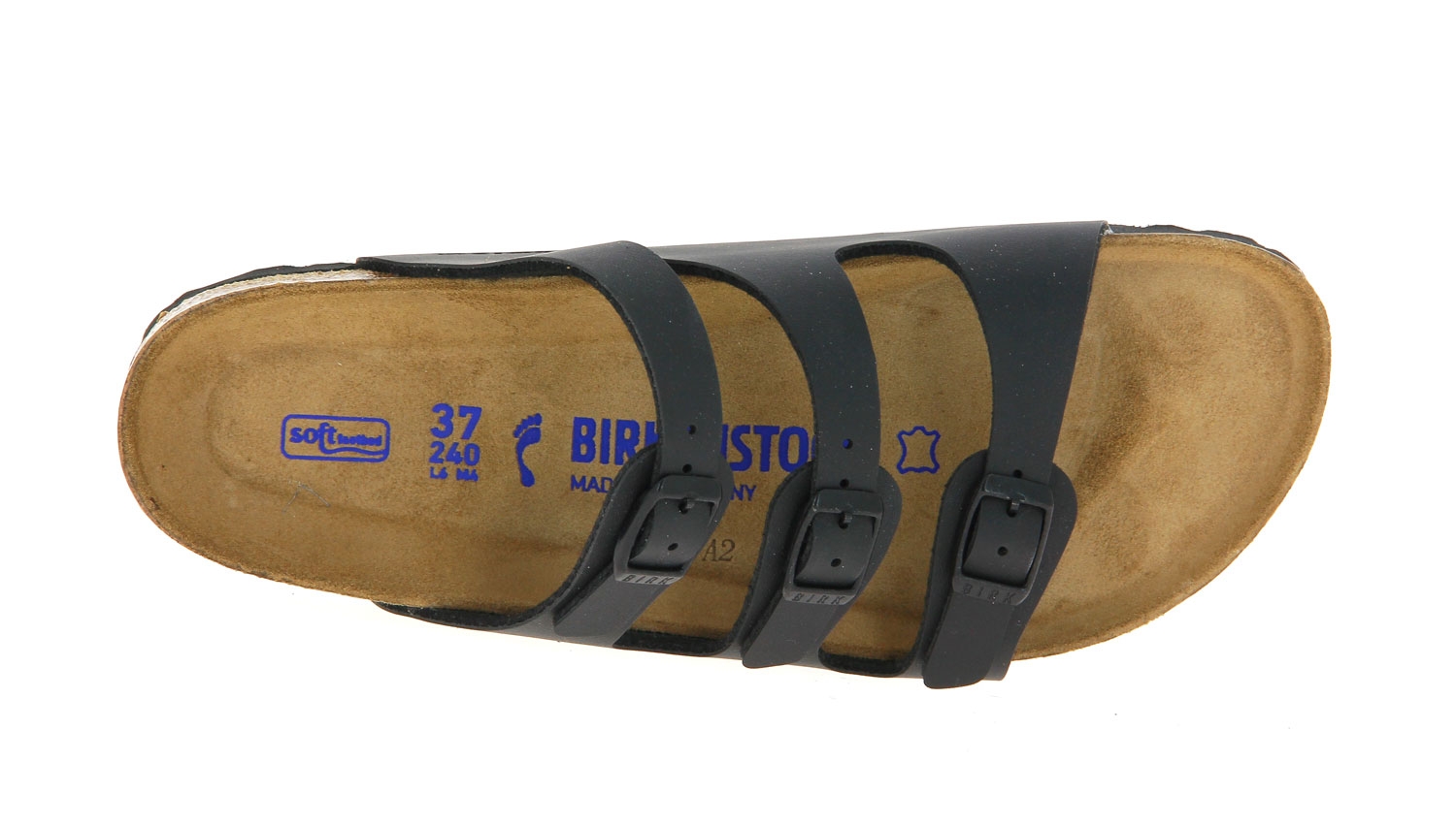 Birkenstock Pantolette SCHMAL FLORIDA BS BIRKO-FLOR BLACK (37 )