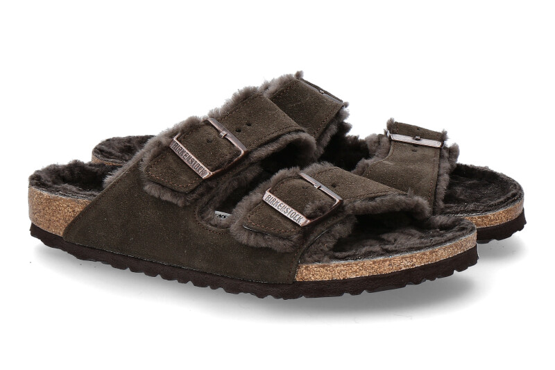 Birkenstock Pantolette schmal gefüttert ARIZONA MOCCA