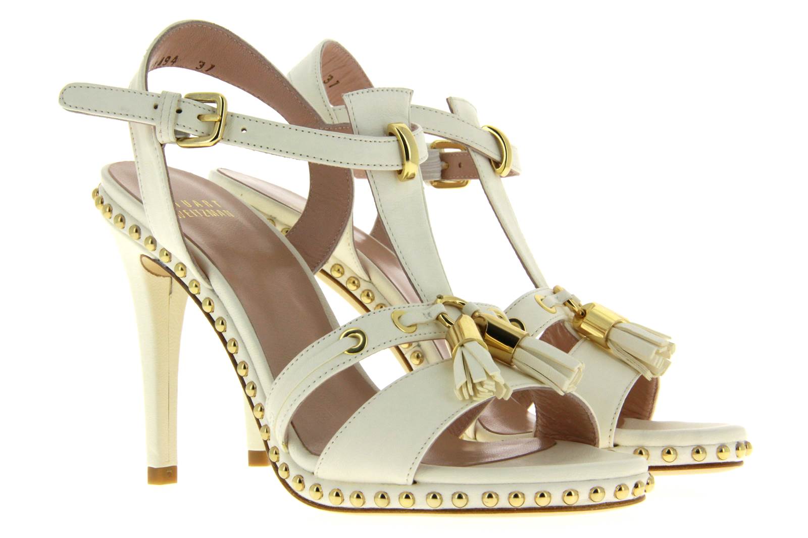 Stuart Weitzman Sandale TEESHOT NAPPA BIANCO (36)