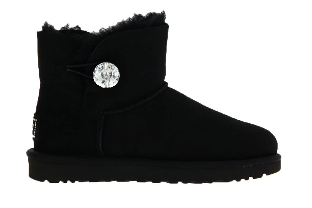 UGG Australia Boots MINI BAILEY BUTTON BLING BLACK (41)