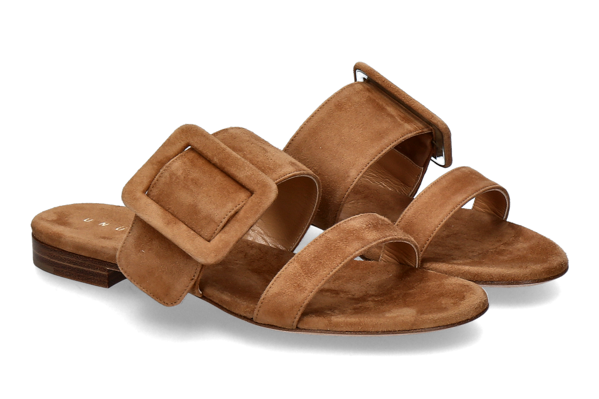 Unützer Pantolette CAMOSCIO- noisette/ hellbraun