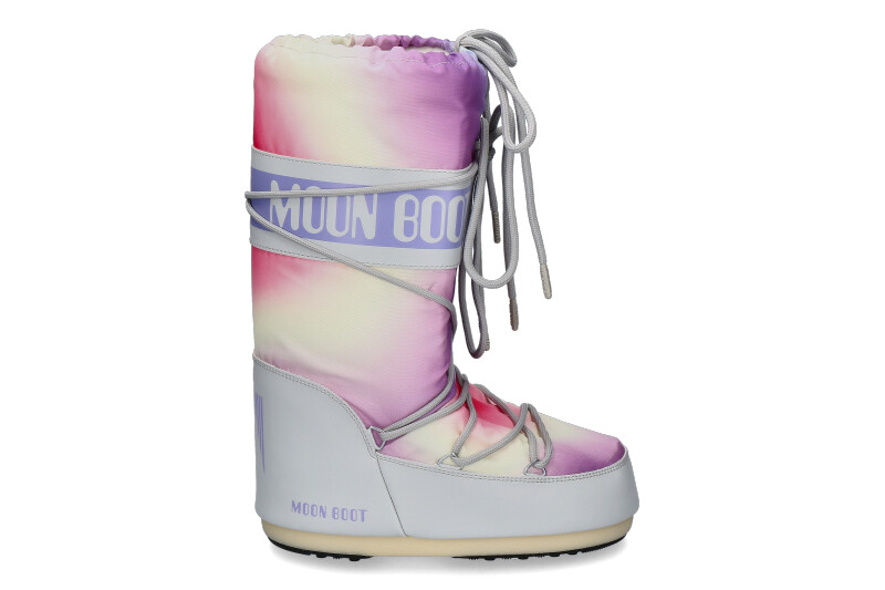 Moon Boot Snowboot ICON LOW TIE DYE- glacier grey