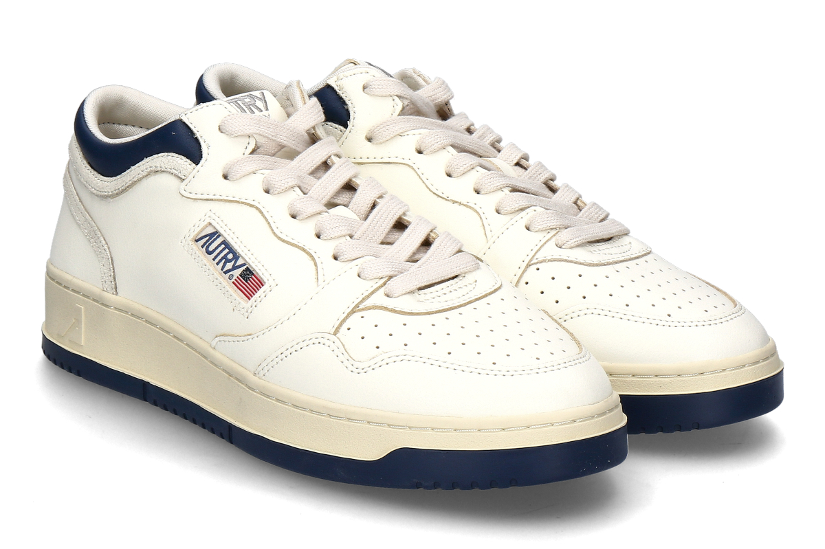 Autry Herren-Sneaker MED-WAY MID LEATHER EK06- ensign blu / marshmallow