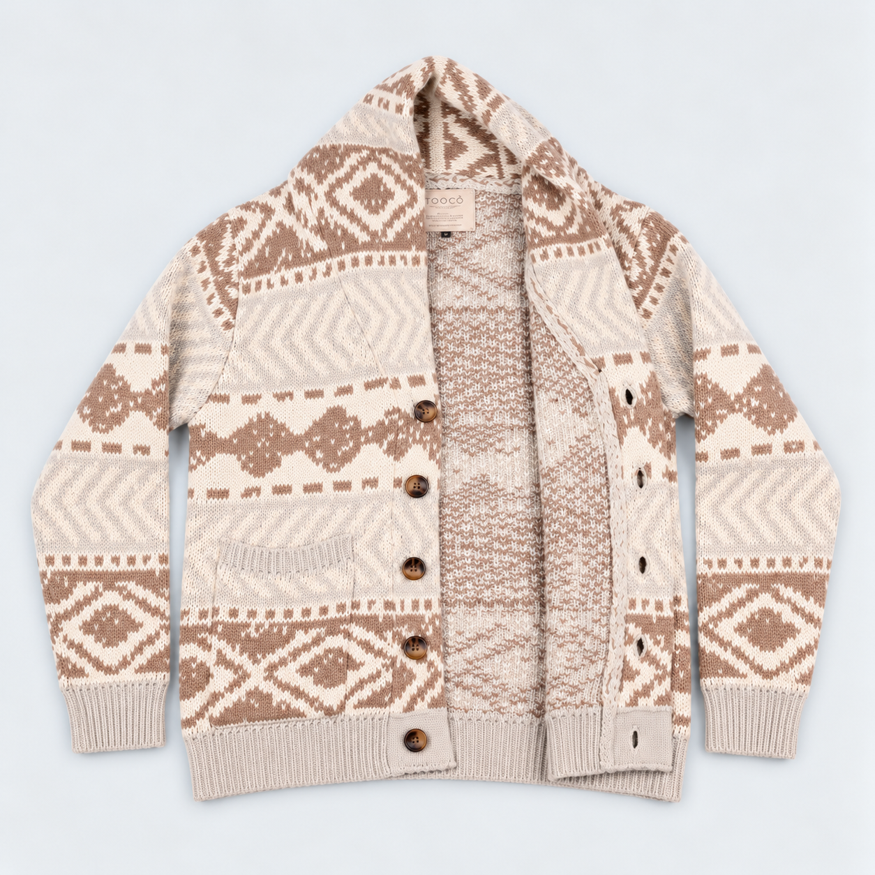 Tooco Cardigan EVEREST DUNNO- sand