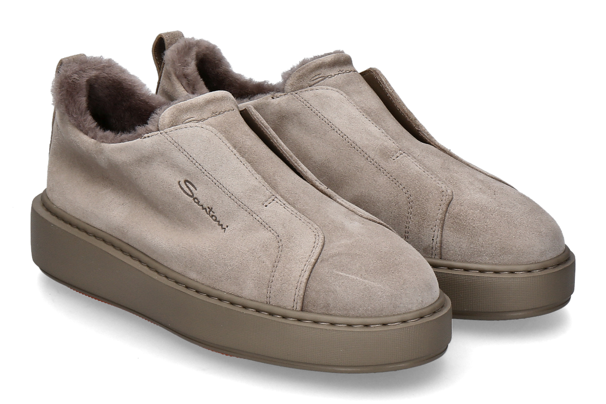 Santoni Damen- Slip-On Sneaker gefüttert VICTORY- beige