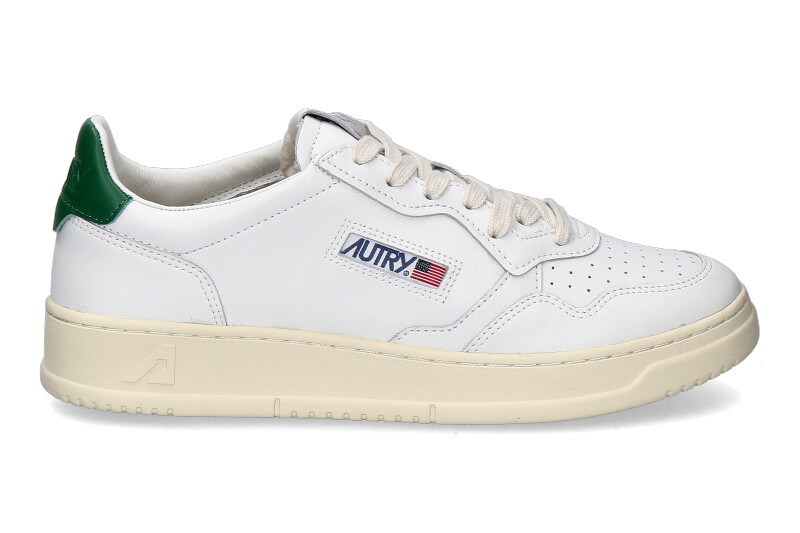 Autry Herren- Sneaker MEDALIST LEATHER LL20- weiss/ grün