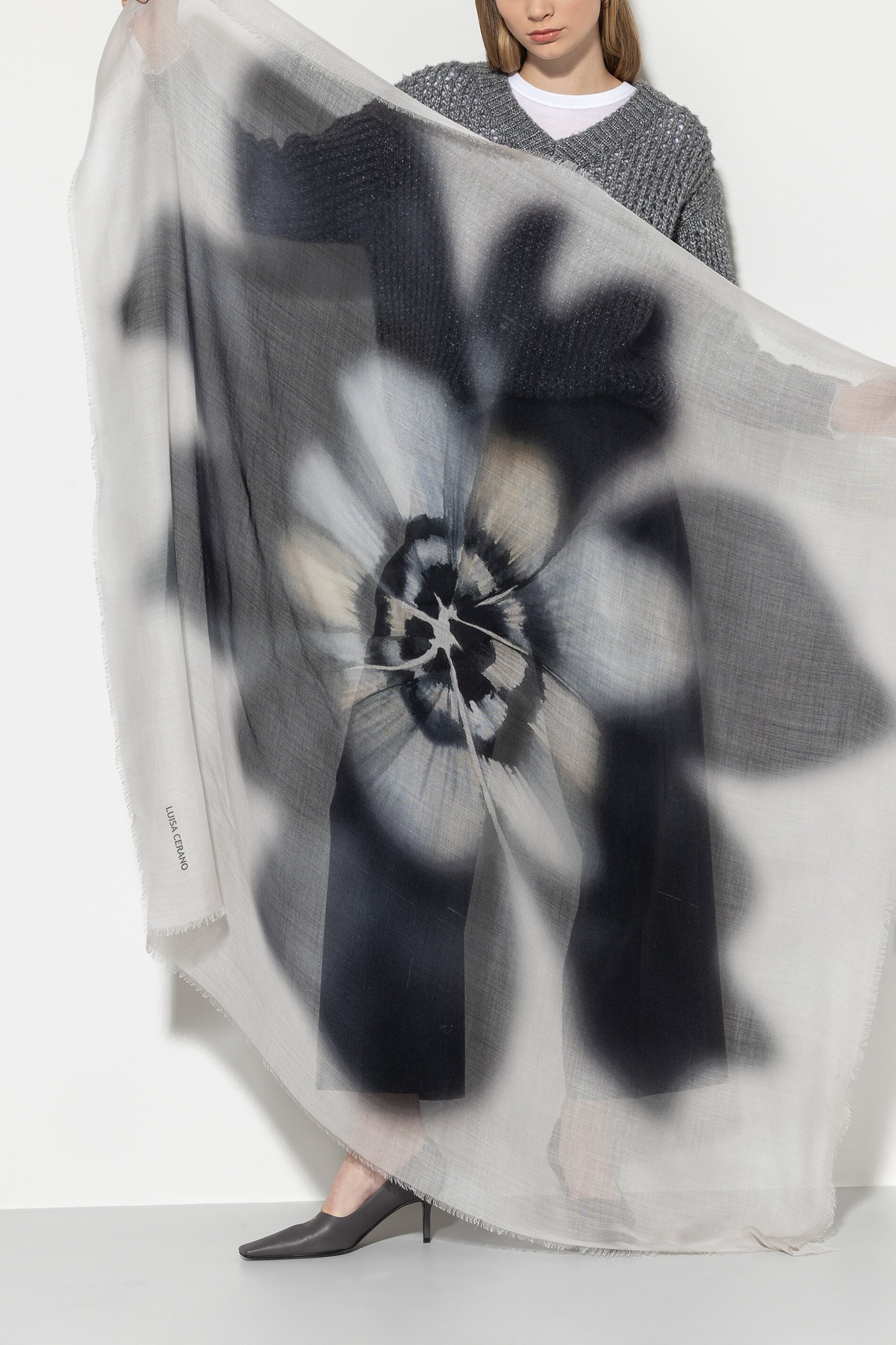 Luisa Cerano Tuch SCARF FLORAL - multi