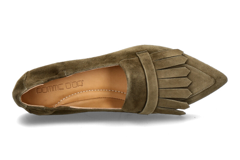 Pomme D'Or Slipper GRACE CAMOSCIO- military/ grün