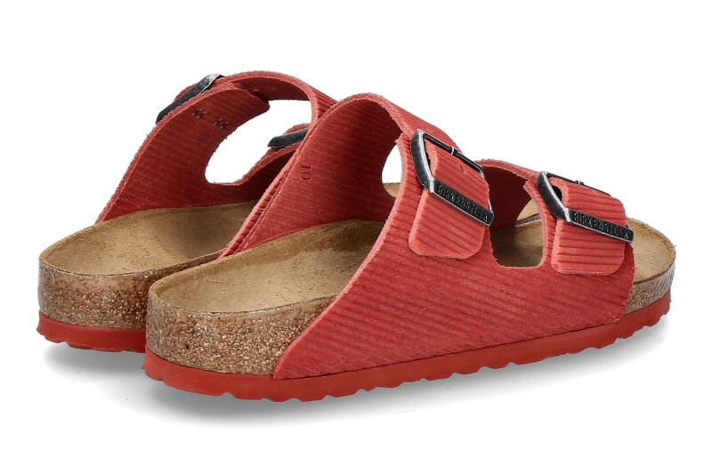 Birkenstock Damen Pantolette ARIZONA SCHMAL CORDUROY sienna red