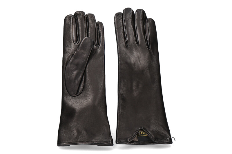 Restelli Lederhandschuhe NAPPA LONG NERO- schwarz