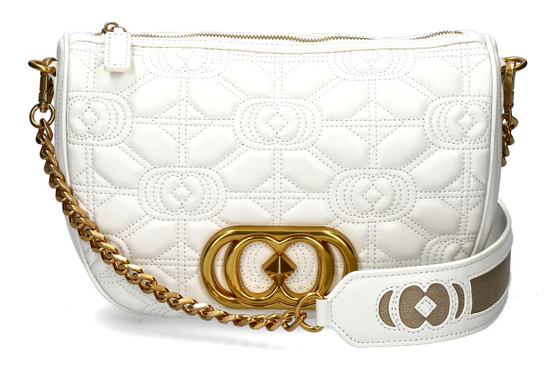 La Carrie Schultertasche LEATHER WHITE