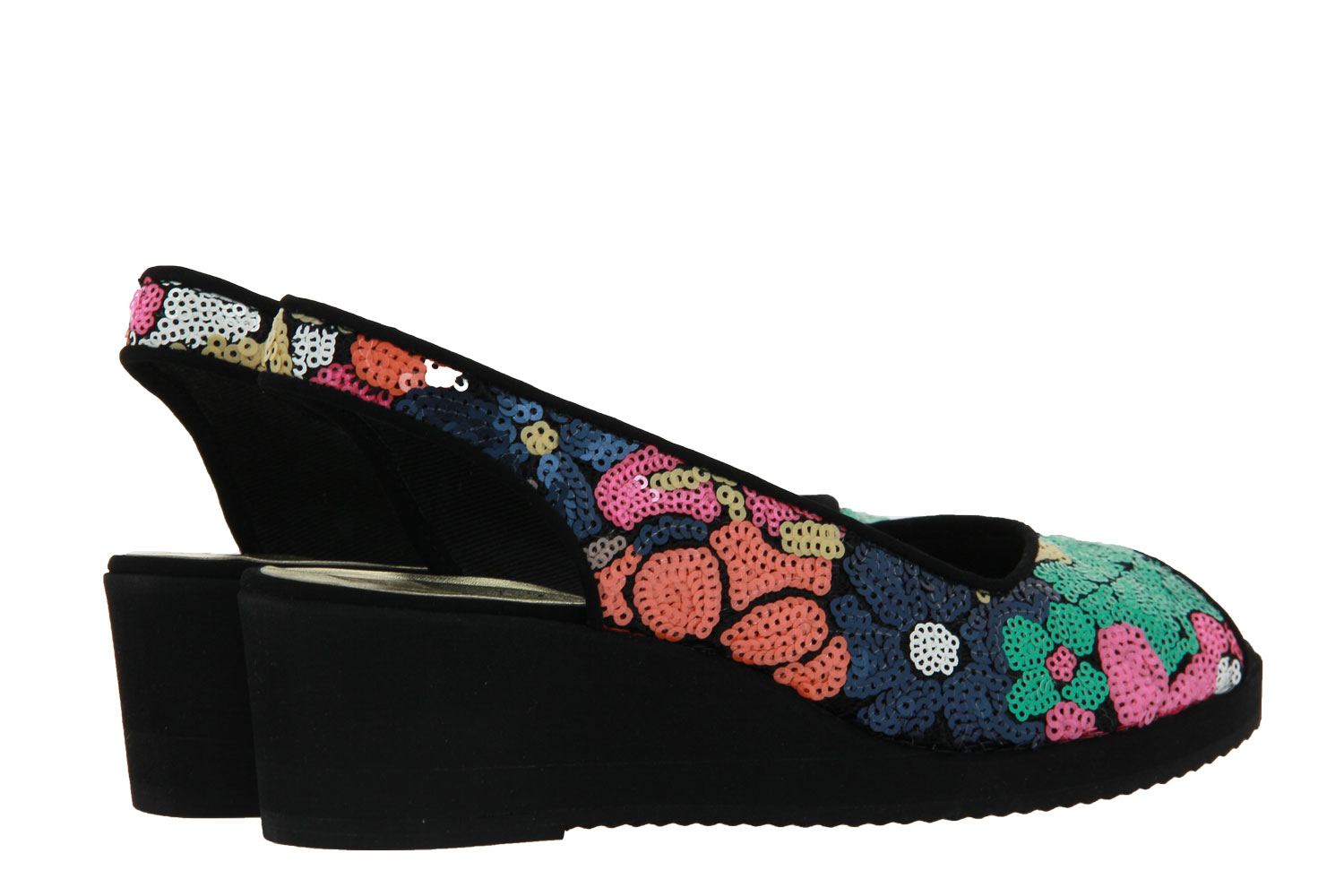 Azuree Cannes Sandale CITA TISSU DIANA VELOURS NOIR (37 )