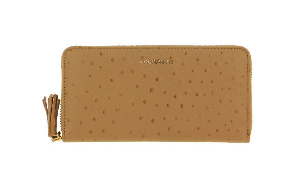 Coccinelle Portemonnaie TASSEL OSTRICH MARRONE